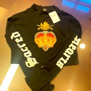 Forever 21 black Large crop top